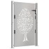 Puerta de jardín acero corten diseño árbol 105x130
