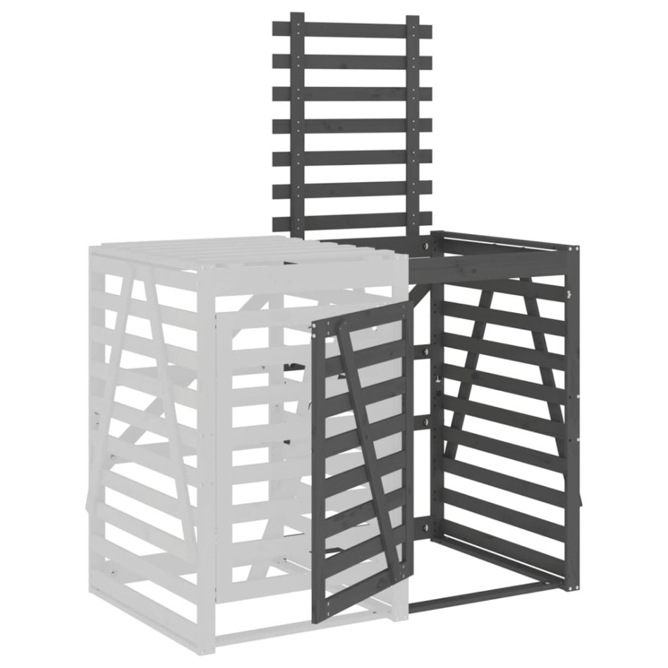 Extensión para cobertizo de cubos de basura madera de pino