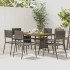 Juego de comedor de jardín 7 piezas ratán sintético