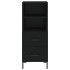 Aparador de madera contrachapada negro 34,5x34x180