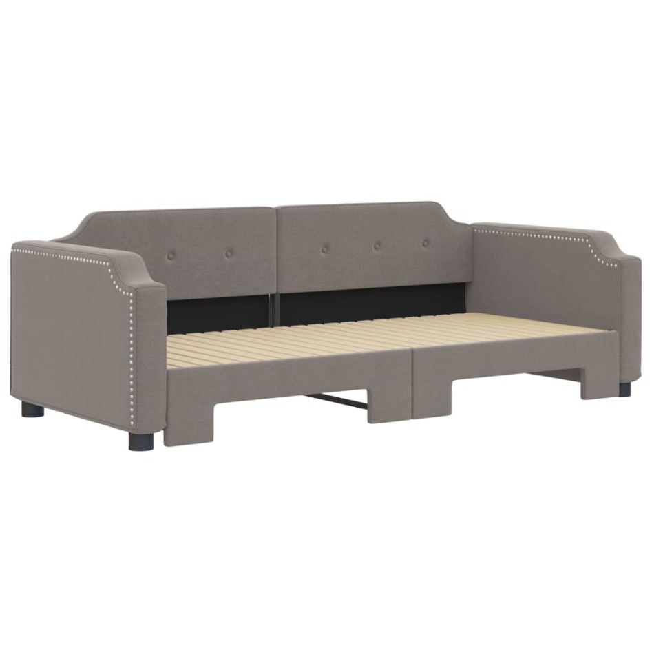 Sofá cama nido tela gris taupe 80x200