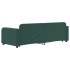 Sofá cama nido terciopelo verde oscuro 80x200