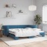 Sofá cama nido terciopelo azul 100x200