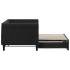 Sofá cama nido terciopelo negro 80x200