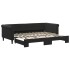 Sofá cama nido terciopelo negro 90x200