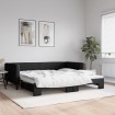Sofá cama nido tela negro 100x200 cm