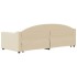 Sofá cama nido tela crema 80x200