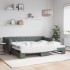 Sofá cama nido tela gris oscuro 90x200