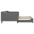 Sofá cama nido tela gris oscuro 90x200
