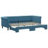 Sofá cama nido terciopelo azul 80x200