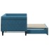Sofá cama nido terciopelo azul 80x200