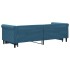 Sofá cama nido terciopelo azul 80x200