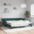 Sofá cama nido terciopelo verde oscuro 100x200