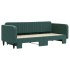 Sofá cama nido terciopelo verde oscuro 90x200