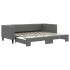 Sofá cama nido tela gris oscuro 90x200