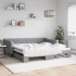 Sofá cama nido tela gris claro 100x200