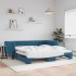 Sofá cama nido terciopelo azul 100x200