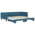 Sofá cama nido terciopelo azul 100x200