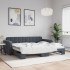 Sofá cama nido terciopelo gris oscuro 90x200