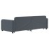 Sofá cama nido terciopelo gris oscuro 90x200