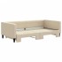 Sofá cama nido tela crema 100x200