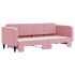 Sofá cama nido terciopelo rosa 80x200