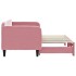 Sofá cama nido terciopelo rosa 80x200