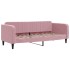 Sofá cama nido terciopelo rosa 80x200