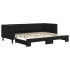 Sofá cama nido terciopelo negro 90x200