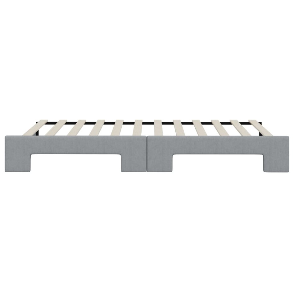 Sofá cama nido tela gris claro 80x200