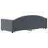 Sofá cama nido terciopelo gris oscuro 90x200