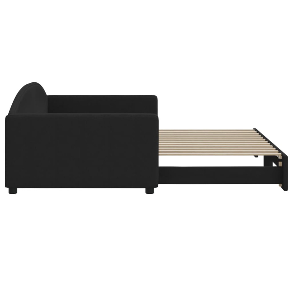 Sofá cama nido tela negro 100x200