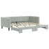 Sofá cama nido terciopelo gris claro 90x190