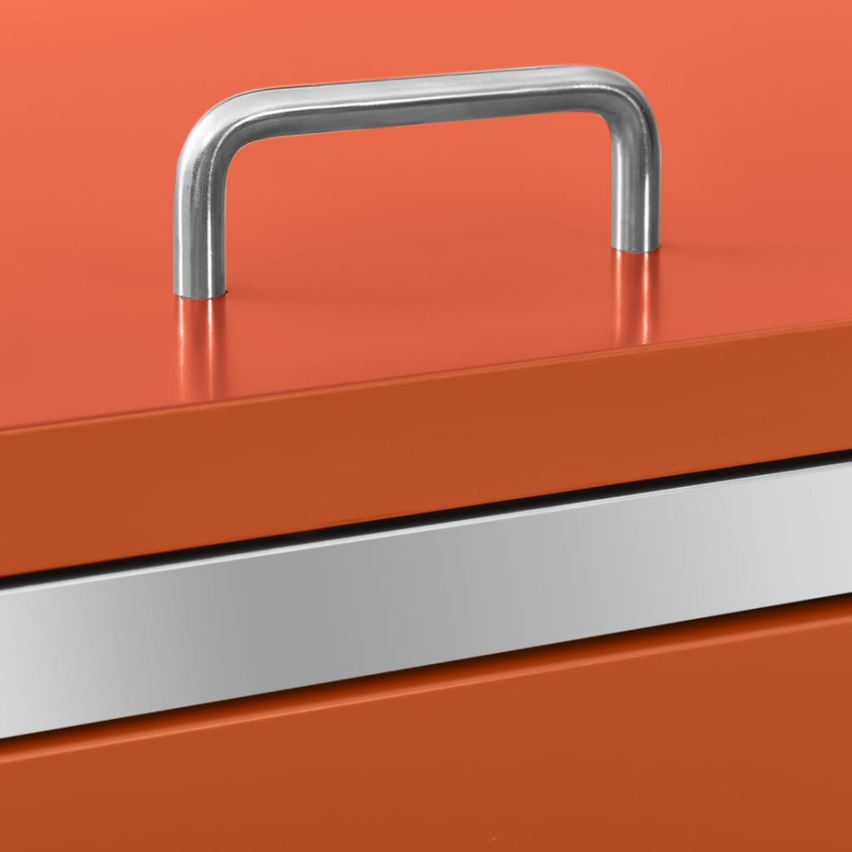 Cobertizo para dos contenedores basura acero 138x77,5x112,5