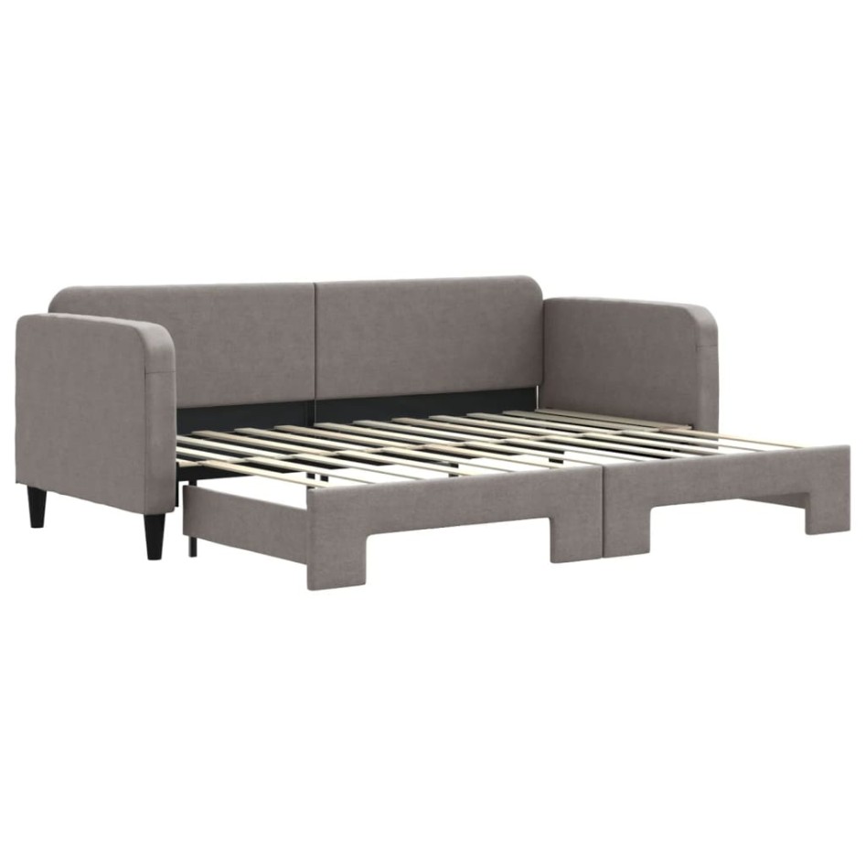 Sofá cama nido tela gris taupe 80x200