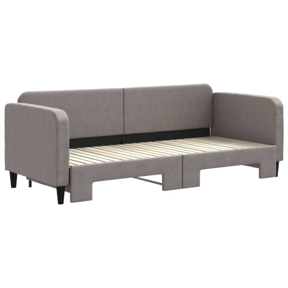 Sofá cama nido tela gris taupe 80x200