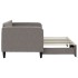 Sofá cama nido tela gris taupe 80x200