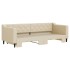 Sofá cama nido tela crema 80x200