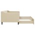 Sofá cama nido tela crema 80x200