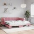 Sofá cama nido terciopelo rosa 100x200