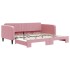 Sofá cama nido terciopelo rosa 100x200