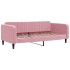Sofá cama nido terciopelo rosa 100x200