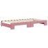 Sofá cama nido terciopelo rosa 100x200