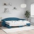 Sofá cama nido terciopelo azul 80x200