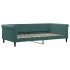 Sofá cama nido con colchón terciopelo verde oscuro 100x200