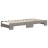 Sofá cama nido con colchón tela gris taupe 90x200