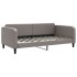 Sofá cama nido con colchón tela gris taupe 100x200