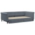 Sofá cama nido con cajones terciopelo gris oscuro 100x200