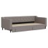 Sofá cama nido con cajones tela gris taupe 90x200