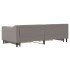 Sofá cama nido con cajones tela gris taupe 90x200